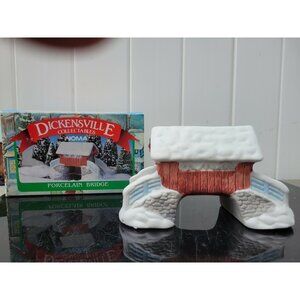 DICKENSVILLE NOMA Porcelain Bridge Christmas Village Accesories